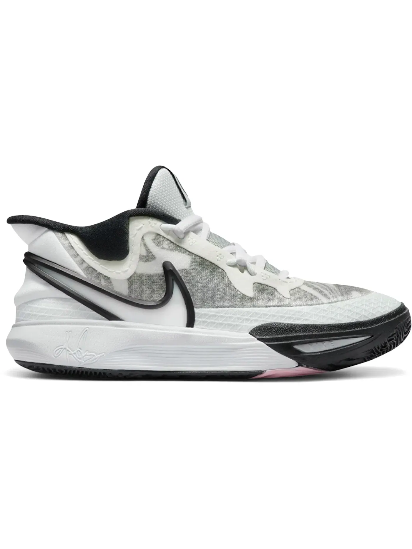 Детские кроссовки для мальчиков баскетбольные Nike Kyrie 8 GO — изображение 1 из 1, белый/белый/черный