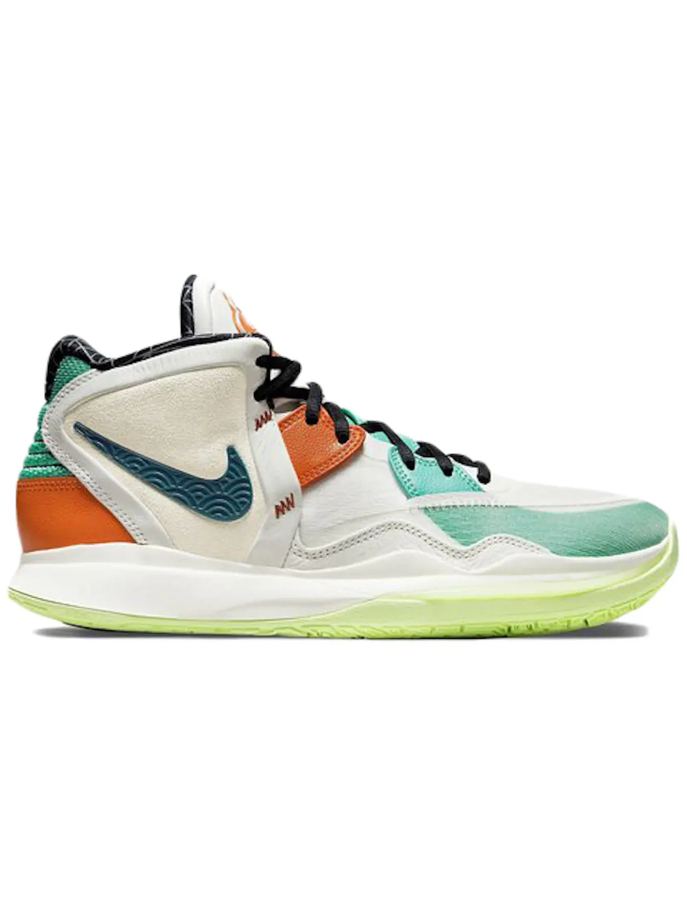 Мужские баскетбольные кроссовки с технологией React Nike Kyrie Infinity Nike — изображение 1 из 1, белый/зеленый/оранжевый