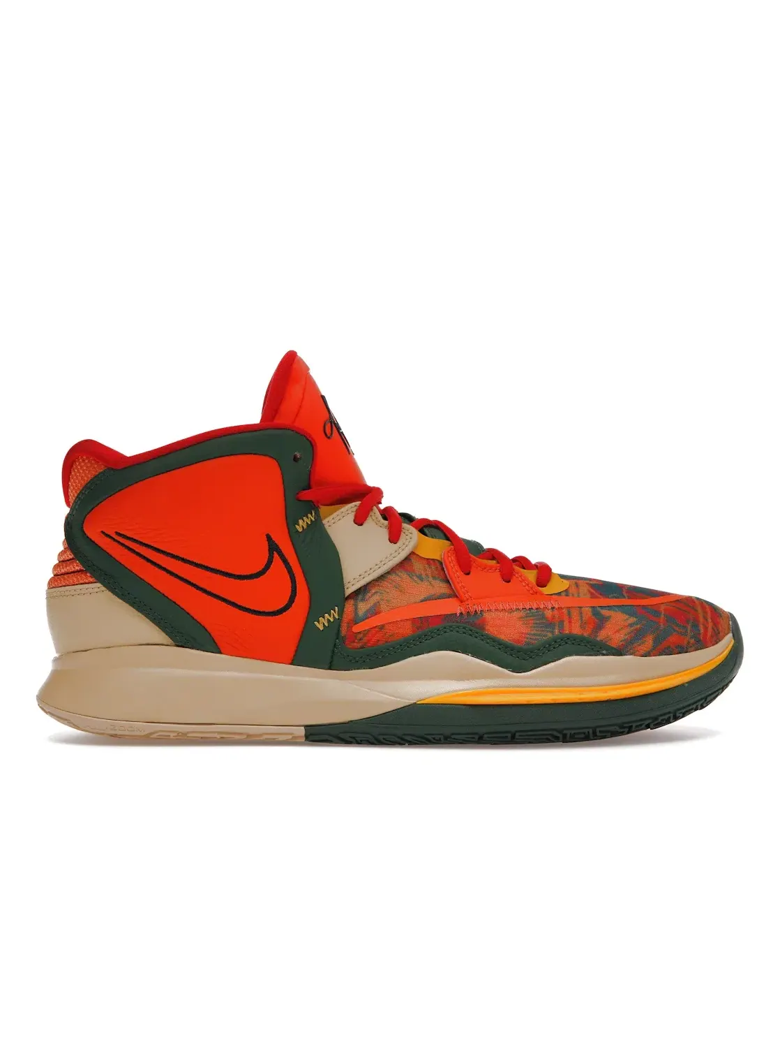 Мужские кроссовки для баскетбола с принтом Nike Kyrie Infinity Nike — изображение 1 из 4, оранжевый зеленый черный