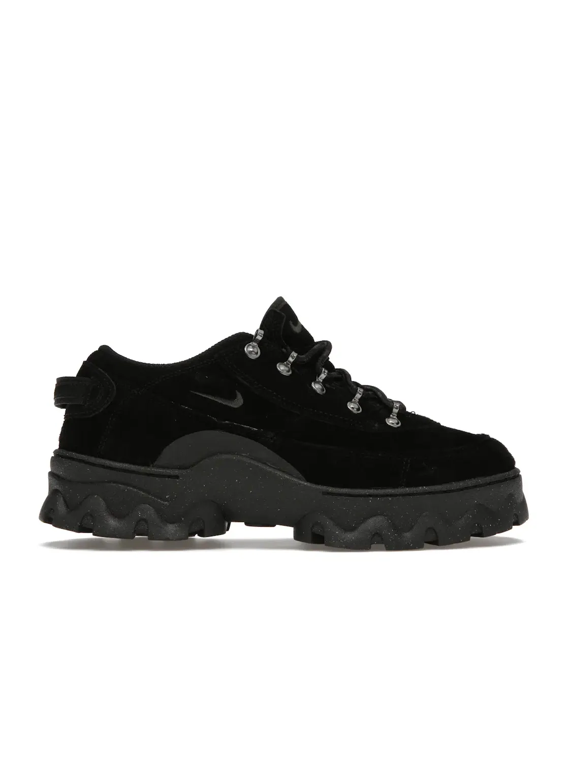 Женские кроссовки из замши с брендовыми деталями Nike Lahar Low — изображение 1 из 4, черный/черный/черный