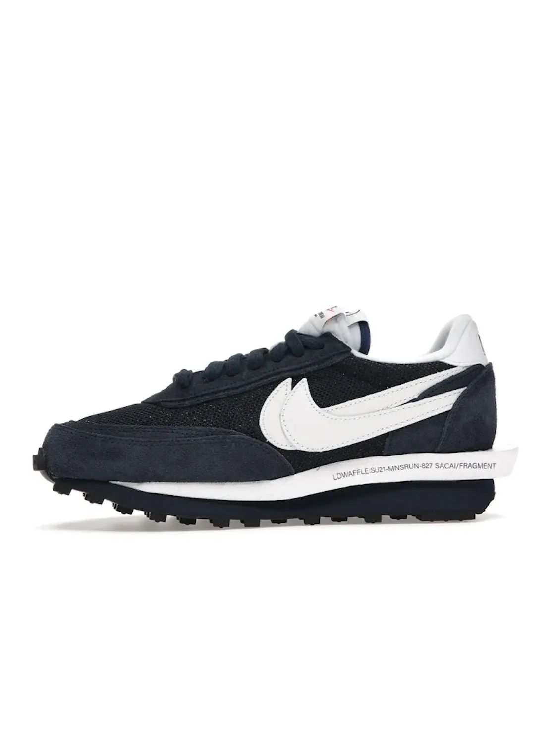 Мужские кроссовки Lifestyle с принтом Nike LD Waffle SF Sacai Fragment — изображение 3 из 4, синий/белый--белый