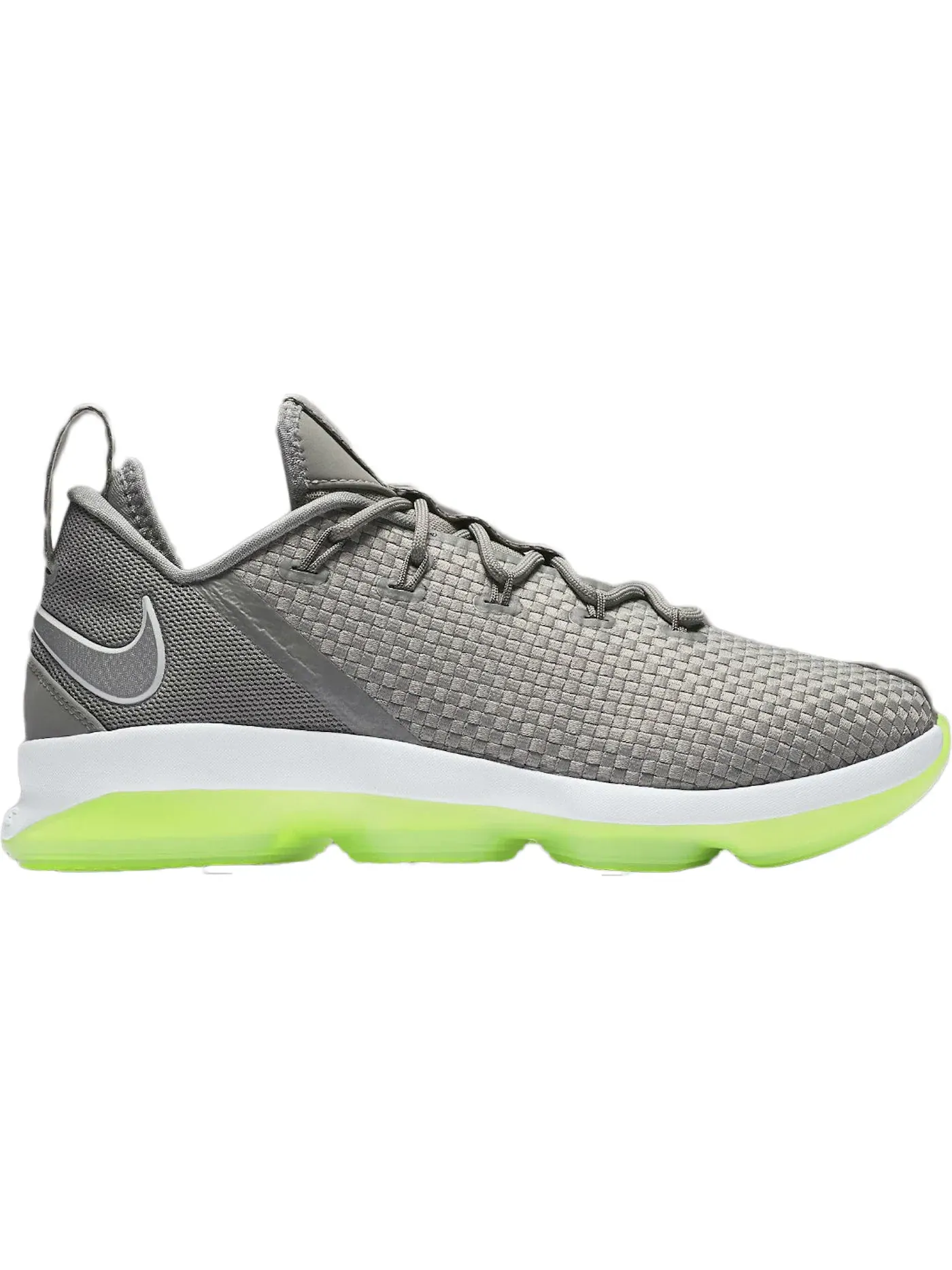 Мужские кроссовки с амортизацией Nike LeBron 14 Low — изображение 1 из 1, серебристый-зеленый