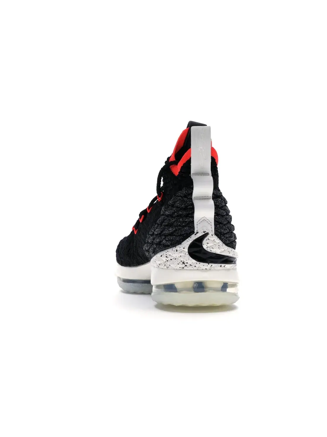 Мужские кроссовки для баскетбола с верхом Battle Knit Nike LeBron 15 — изображение 4 из 4, черный/черный--яркий