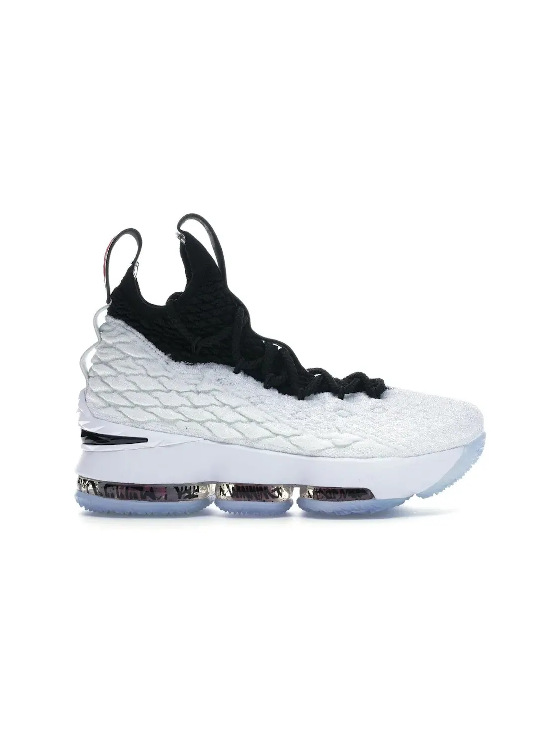 Детские кроссовки для мальчиков с принтом Nike LeBron 15 — изображение 1 из 4, белый/черный