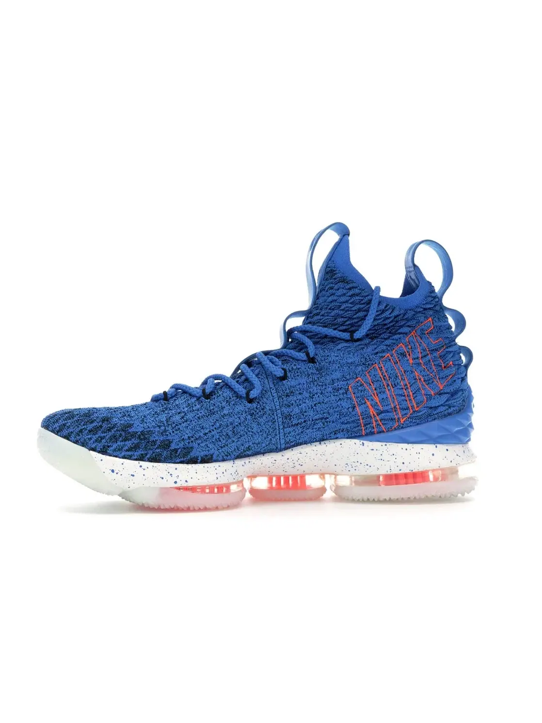 Мужские баскетбольные кроссовки с технологией BattleKnit Nike LeBron 15 — изображение 3 из 4, синий/синий-оранжевый