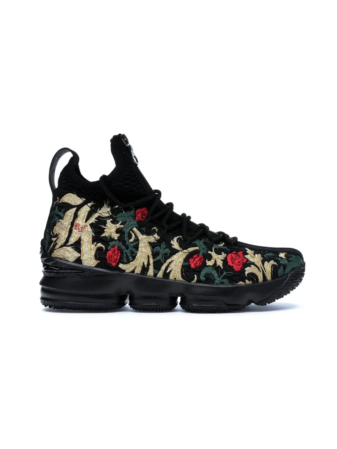 Мужские кроссовки для баскетбола с принтом Nike LeBron 15 Performance — изображение 1 из 4, черный/черный-мульти