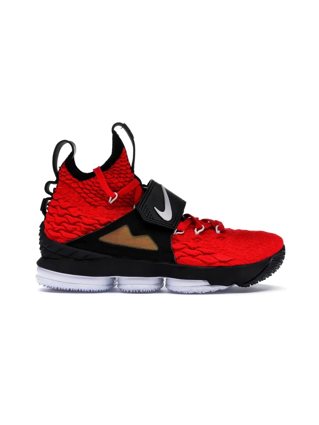 Мужские кроссовки с ремешком Nike LeBron 15 — изображение 1 из 4, красный/белый-черный