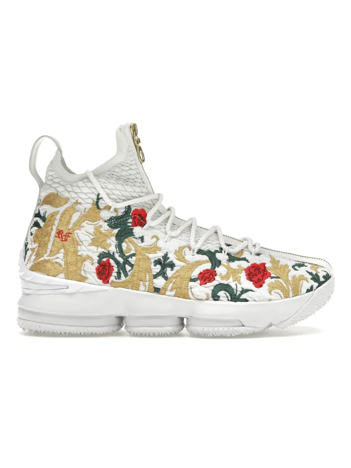 Мужские кроссовки для баскетбола с принтом LeBron 15 Performance Nike — изображение 1 из 4, белый белый мульти
