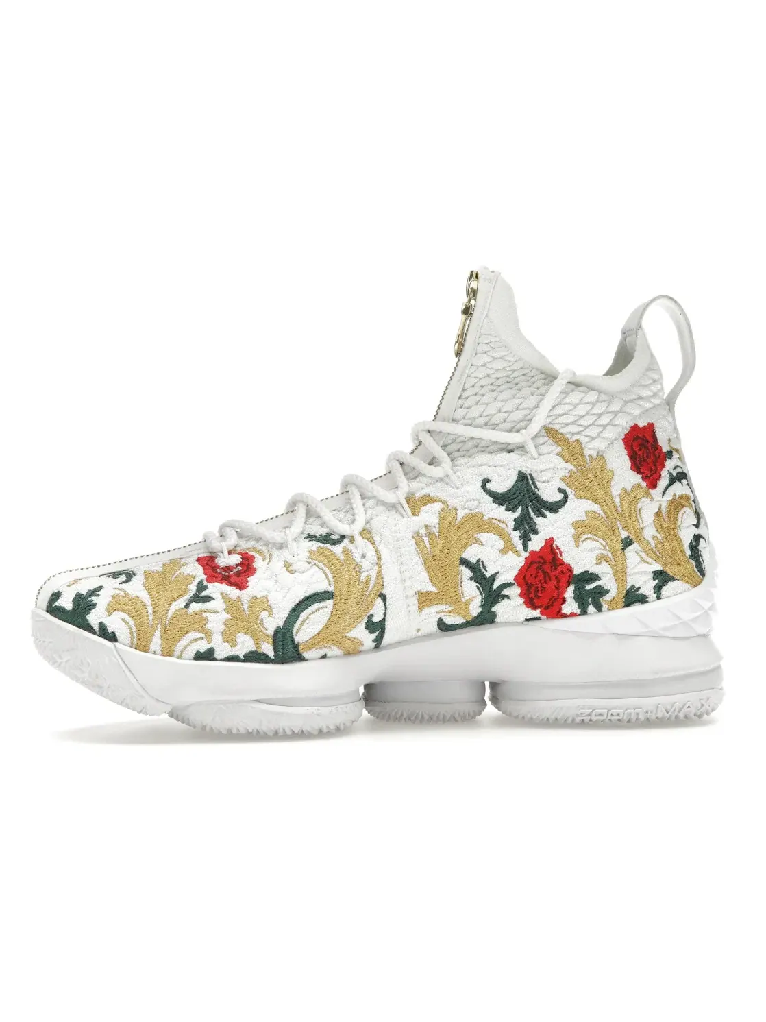 Мужские кроссовки для баскетбола с принтом LeBron 15 Performance Nike — изображение 3 из 4, белый белый мульти