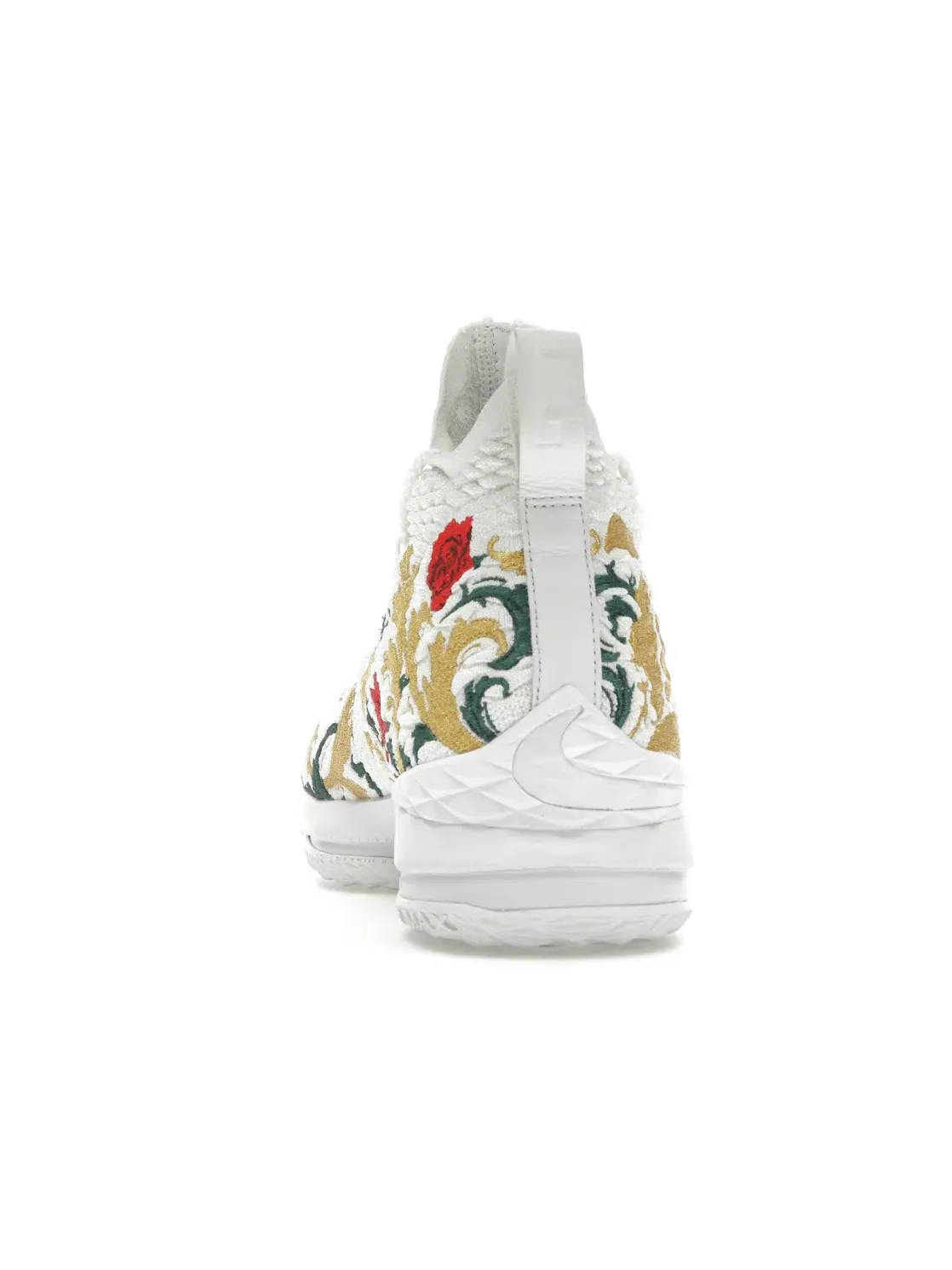 Мужские кроссовки для баскетбола с принтом LeBron 15 Performance Nike — изображение 4 из 4, белый белый мульти