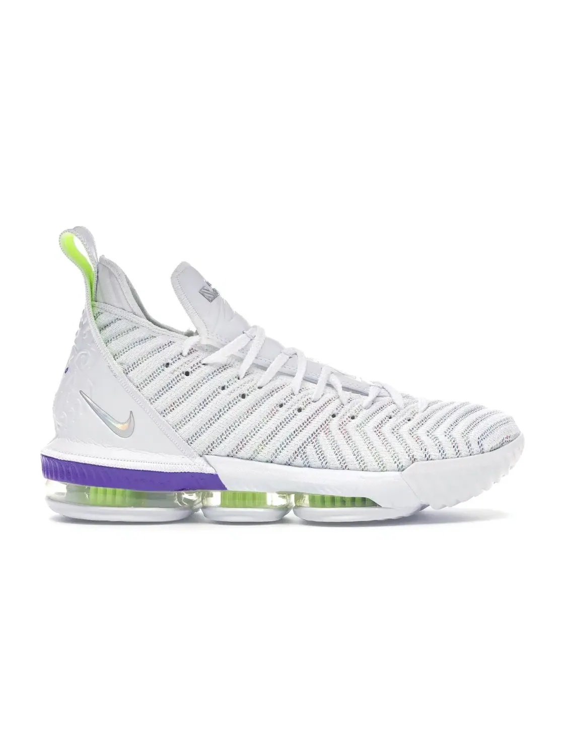 Мужские баскетбольные кроссовки с длинным язычком Nike LeBron 16 — изображение 1 из 3, белый/мульти