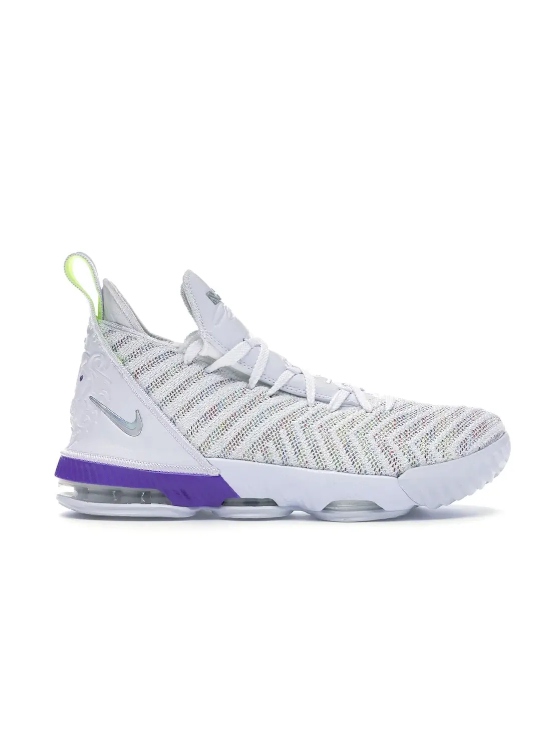 Детские кроссовки для мальчиков с принтом Nike LeBron 16 — изображение 1 из 4, белый/мульти