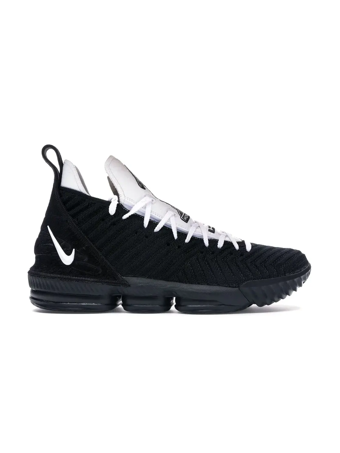 Мужские баскетбольные кроссовки с комбинированной амортизацией Nike LeBron 16 — изображение 1 из 4, черный/белый-черный