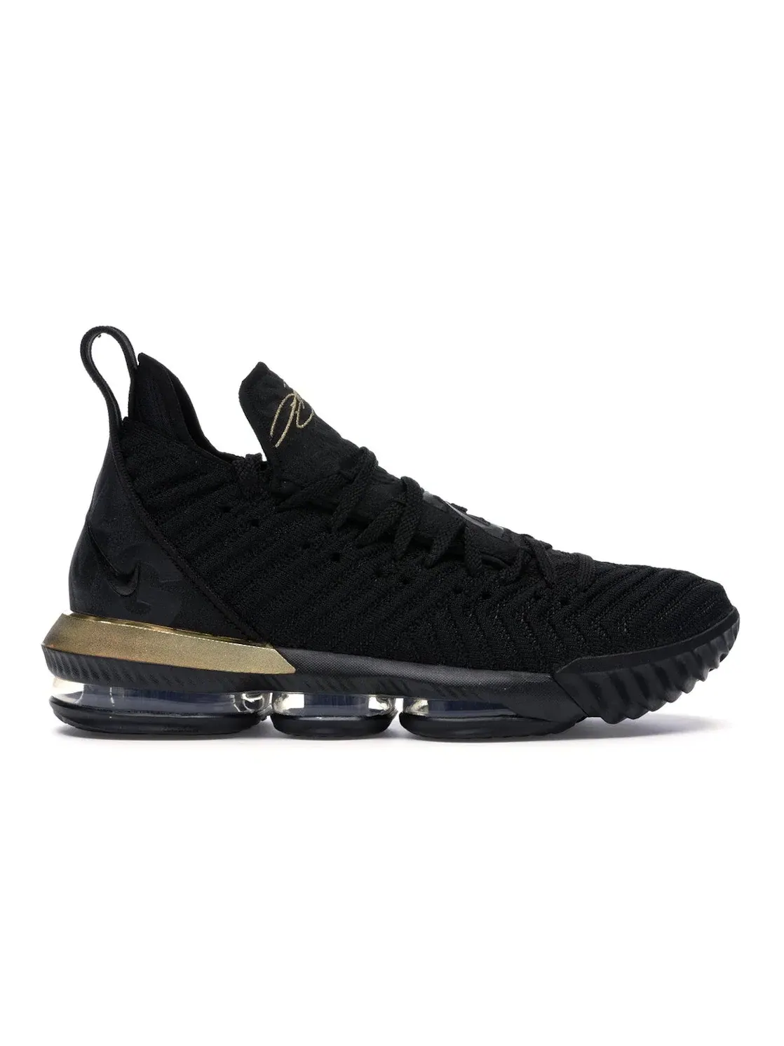 Мужские кроссовки с золотыми акцентами Nike LeBron 16 — изображение 1 из 4