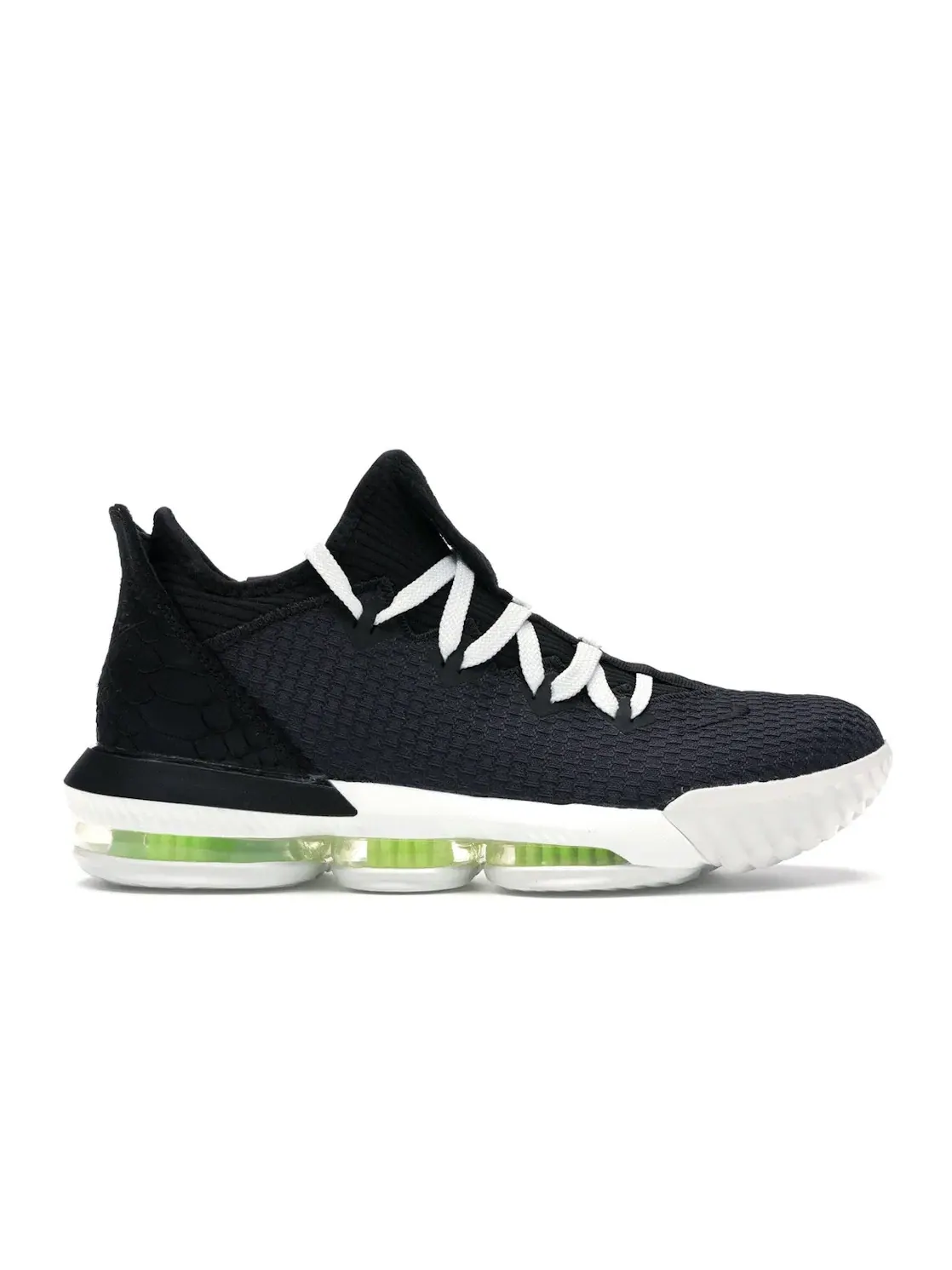 Мужские кроссовки для баскетбола с полной амортизацией Nike LeBron 16 Low — изображение 1 из 4, черный/черный-белый