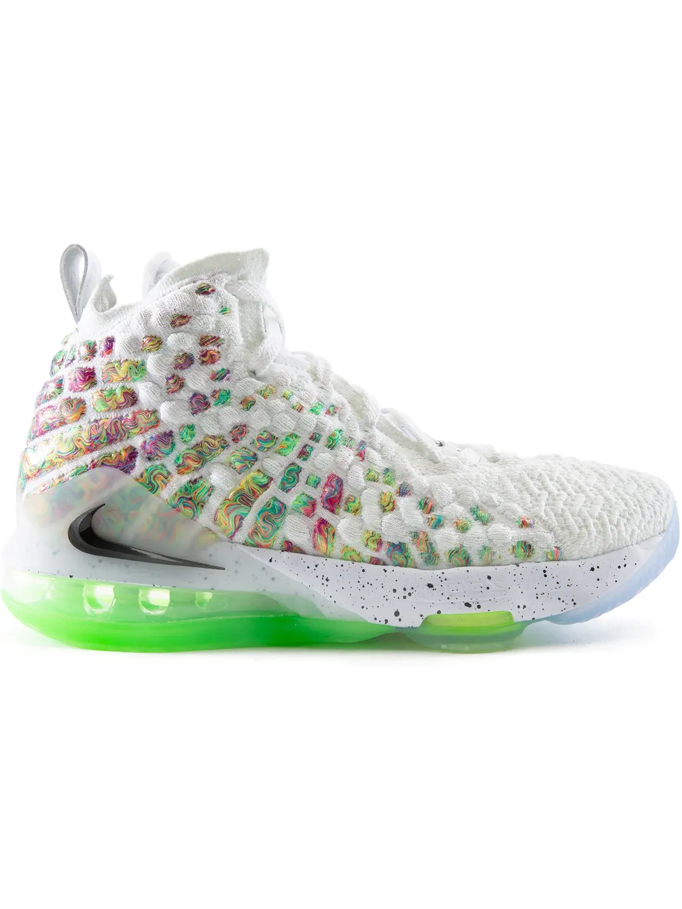 Детские кроссовки для мальчиков LeBron 17 Nike — изображение 1 из 1, белый/черный-мульти
