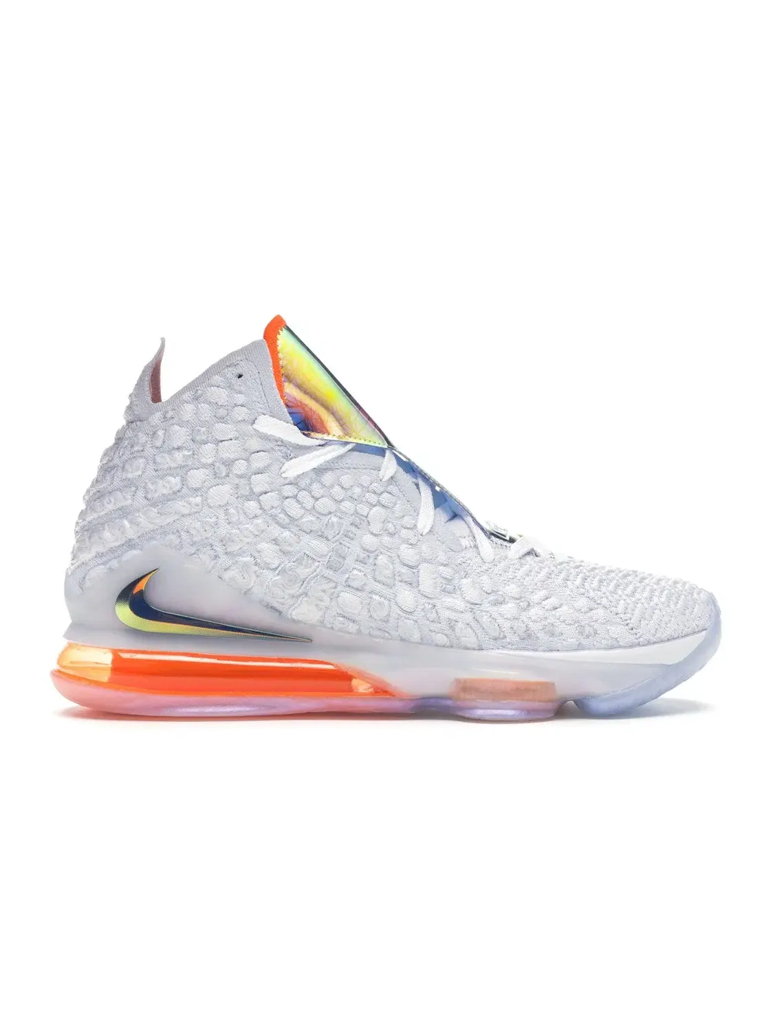 Мужские кроссовки с яркими акцентами Nike LeBron 17 — изображение 1 из 4, белый/серый-фиолетовый