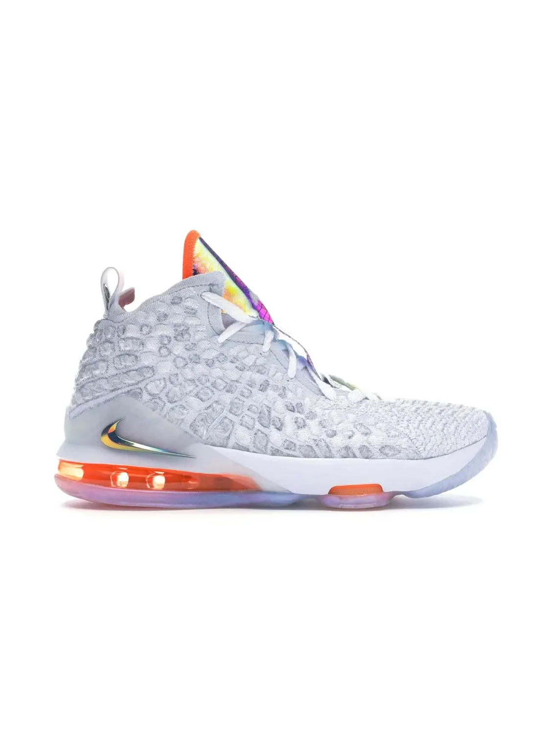 Детские кроссовки для баскетбола Nike LeBron 17 Future Air GS — изображение 1 из 4, белый/серый-фиолетовый