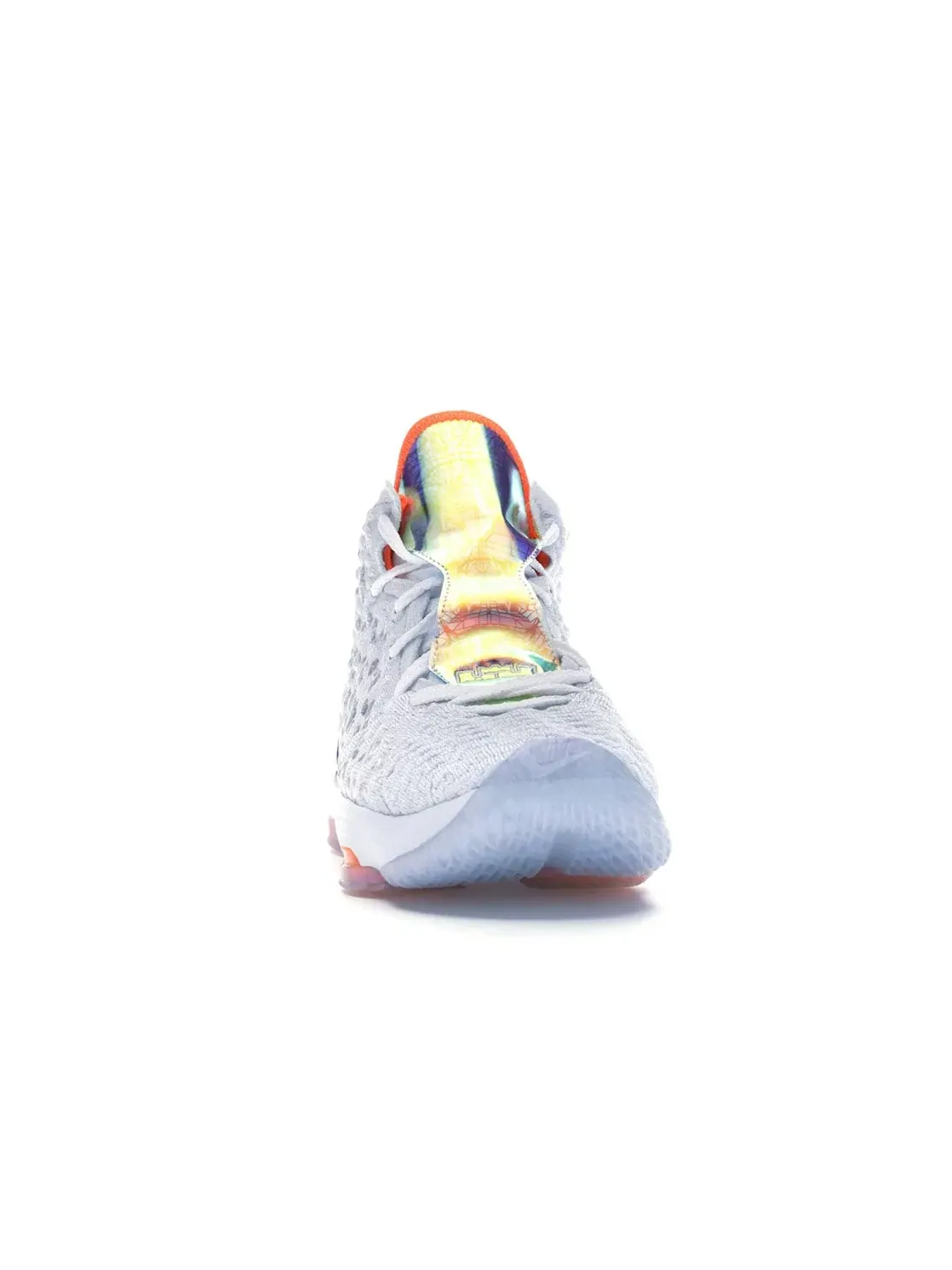 Детские кроссовки для баскетбола Nike LeBron 17 Future Air GS — изображение 2 из 4, белый/серый-фиолетовый