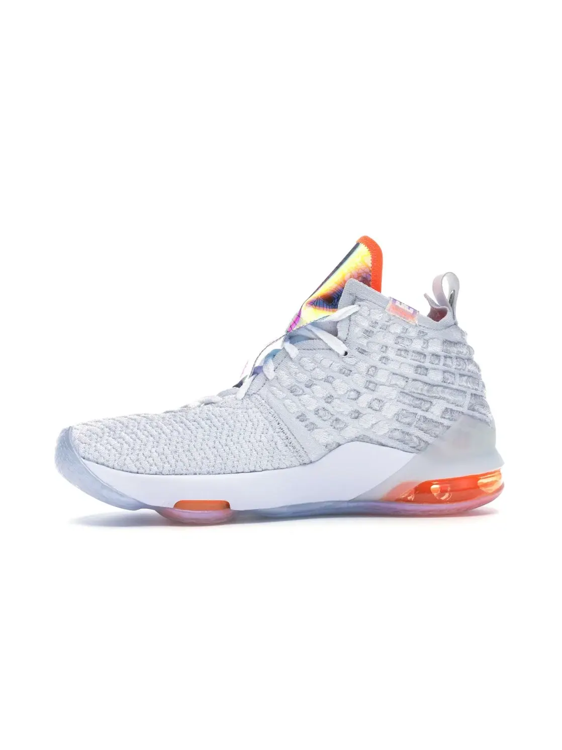 Детские кроссовки для баскетбола Nike LeBron 17 Future Air GS — изображение 3 из 4, белый/серый-фиолетовый