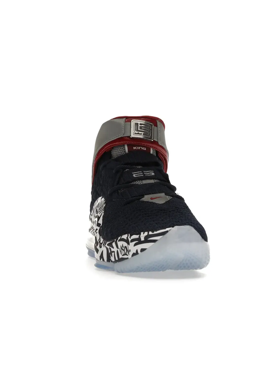 Мужские кроссовки для баскетбола Nike LeBron 17 — изображение 2 из 4, темно-синий/-белый