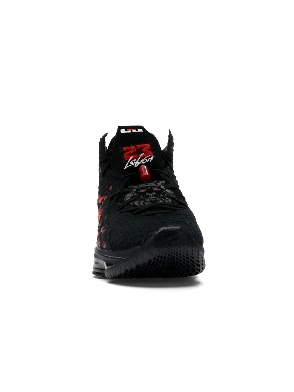 Мужские кроссовки для баскетбола с принтом Nike LeBron 17 — изображение 2 из 4, черный/красный-белый