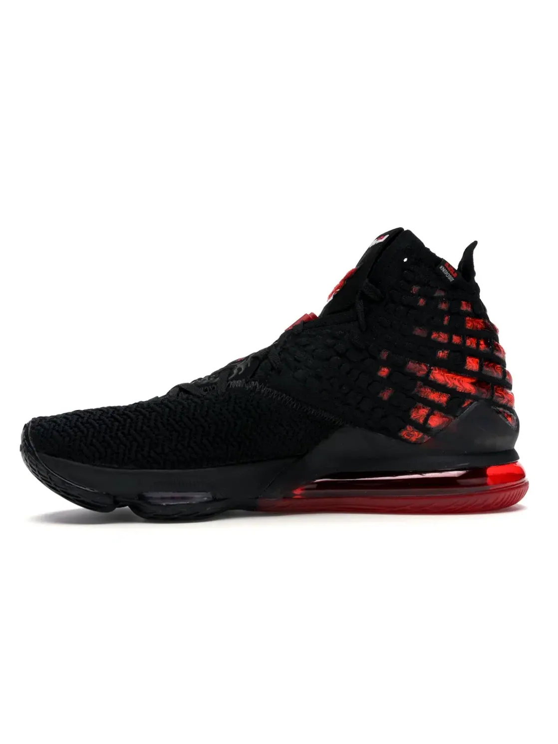 Мужские кроссовки для баскетбола с принтом Nike LeBron 17 — изображение 3 из 4, черный/красный-белый