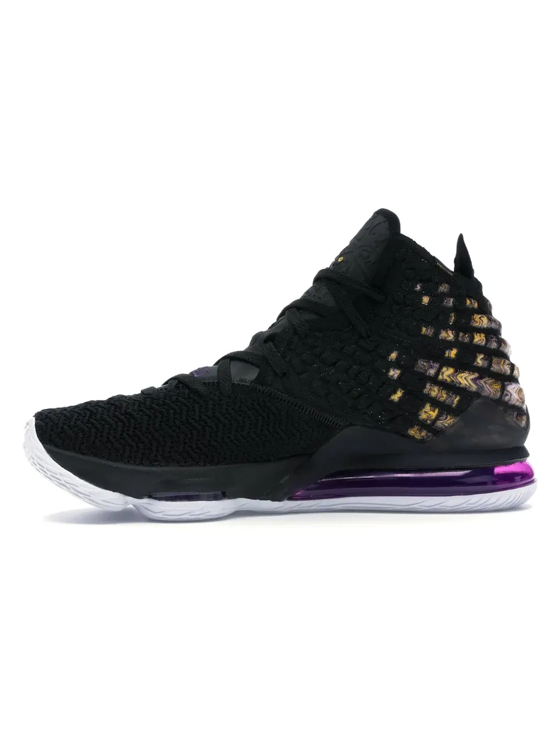 Мужские кроссовки для баскетбола Nike LeBron 17 — изображение 3 из 4, черный/белый