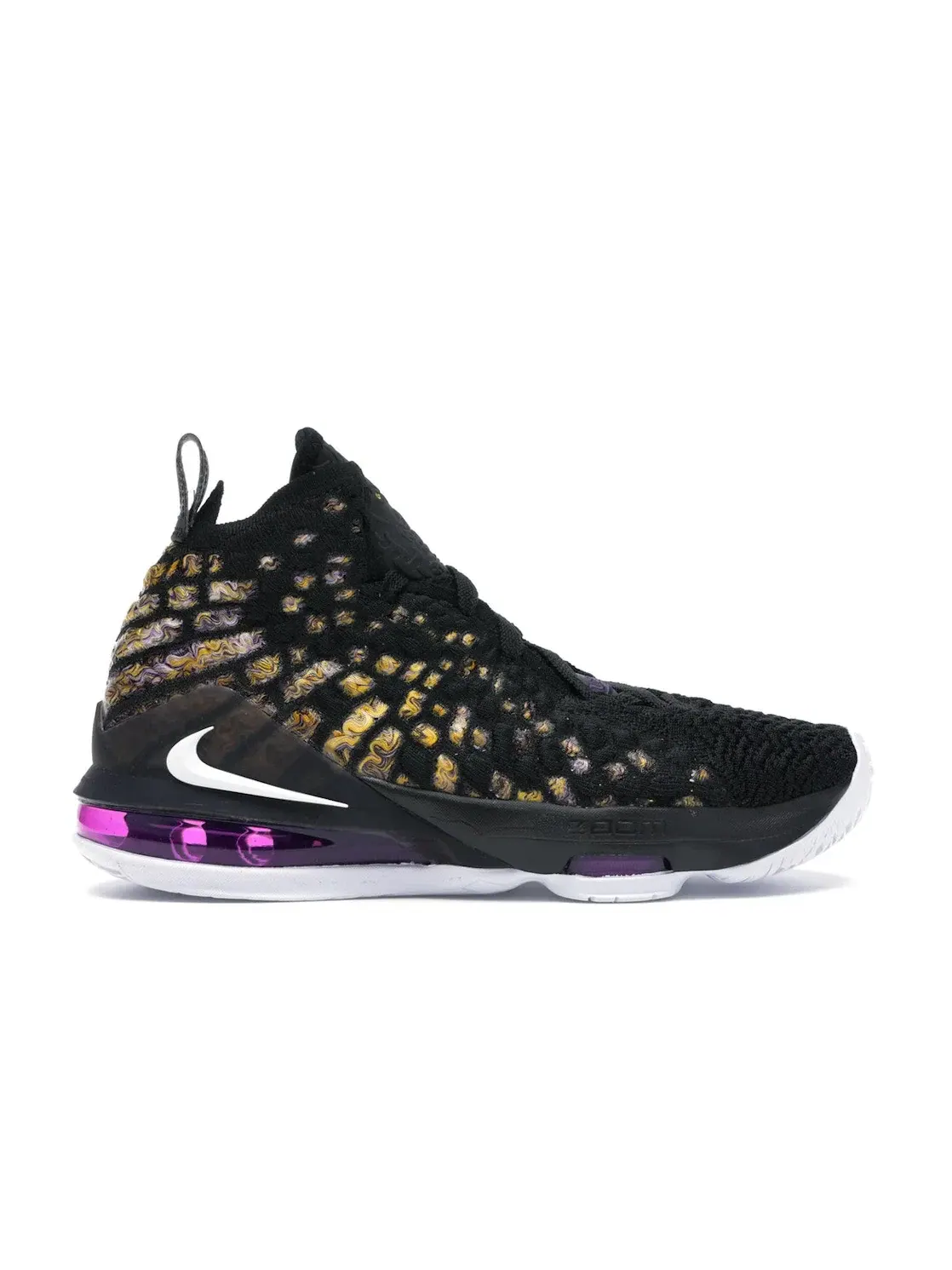 Детские кроссовки для мальчиков баскетбольные Nike LeBron 17 — изображение 1 из 4, черный/белый