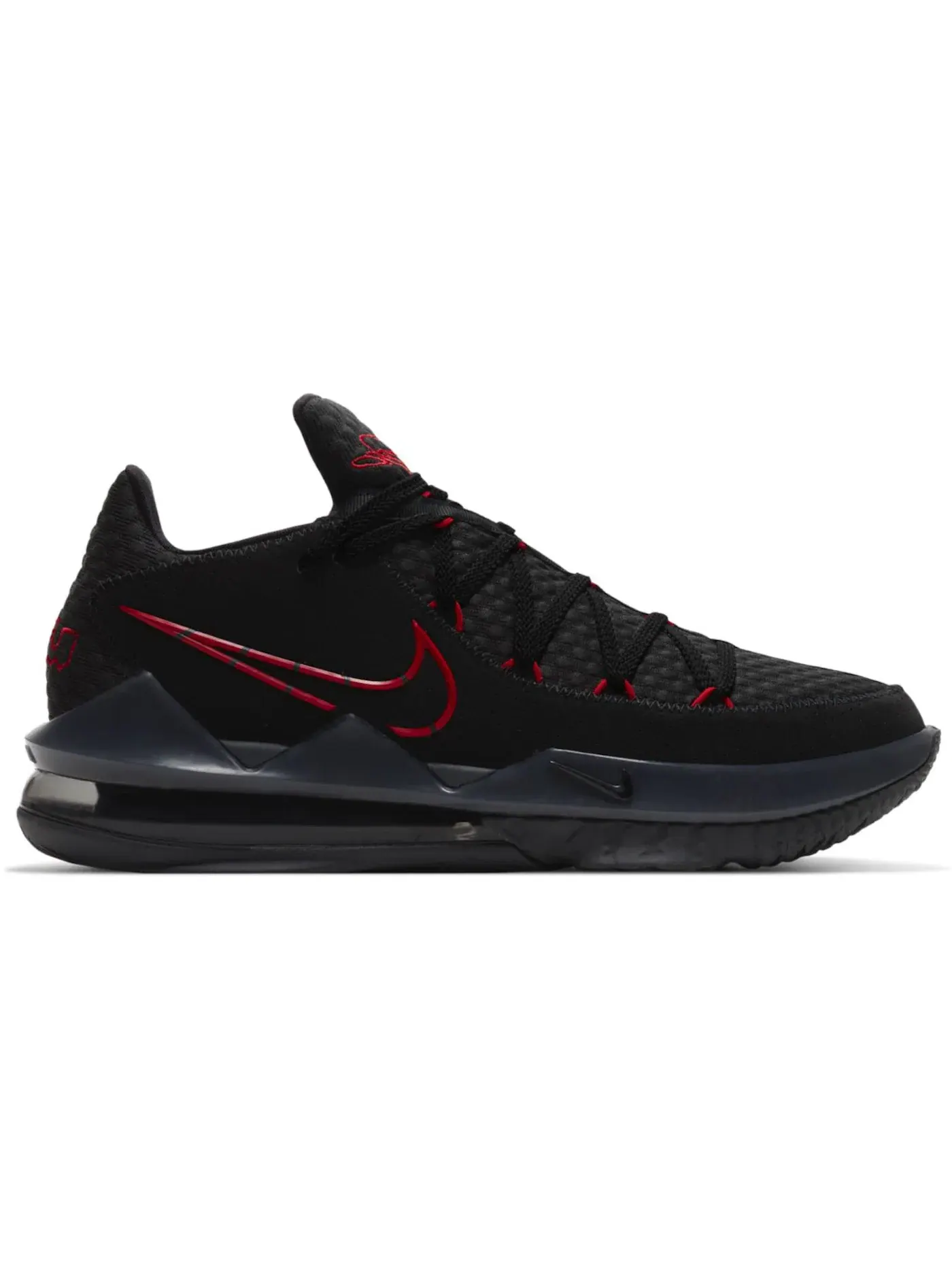 Мужские кроссовки для баскетбола Nike LeBron 17 Low — изображение 1 из 1, черный/черный/красный