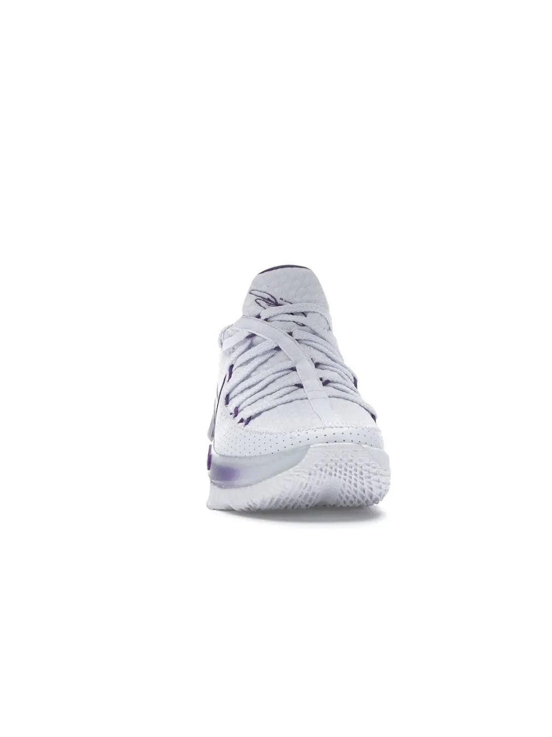 Мужские баскетбольные кроссовки с низким вырезом Nike LeBron 17 Low — изображение 2 из 4, белый/фиолетовый-желтый