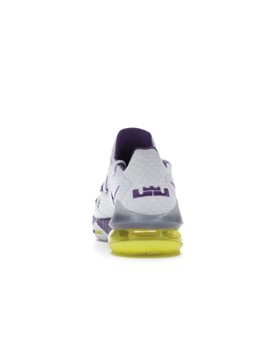 Мужские баскетбольные кроссовки с низким вырезом Nike LeBron 17 Low — изображение 4 из 4, белый/фиолетовый-желтый