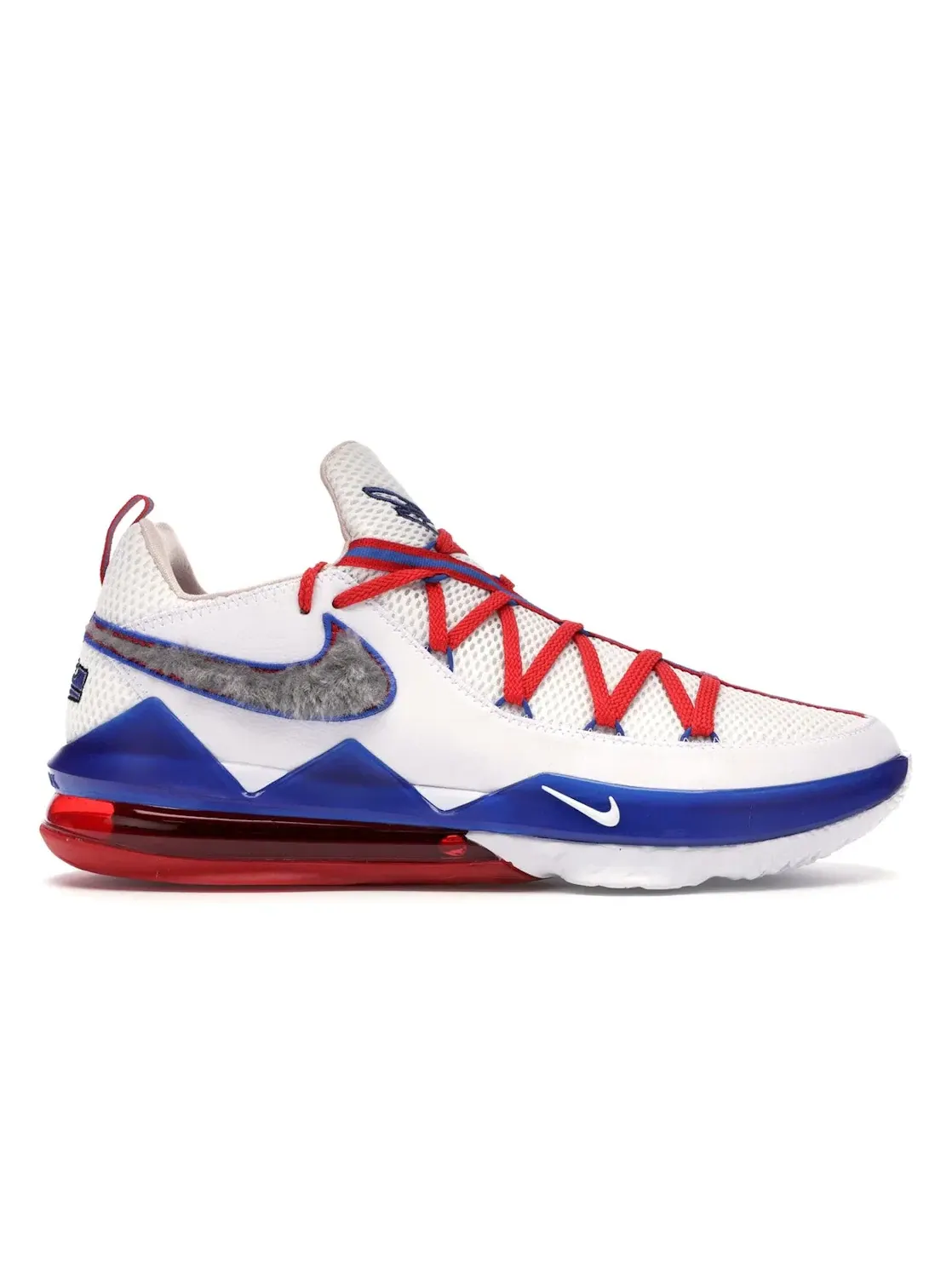 Мужские кроссовки для баскетбола с амортизацией Nike LeBron 17 Low — изображение 1 из 4, белый/красный