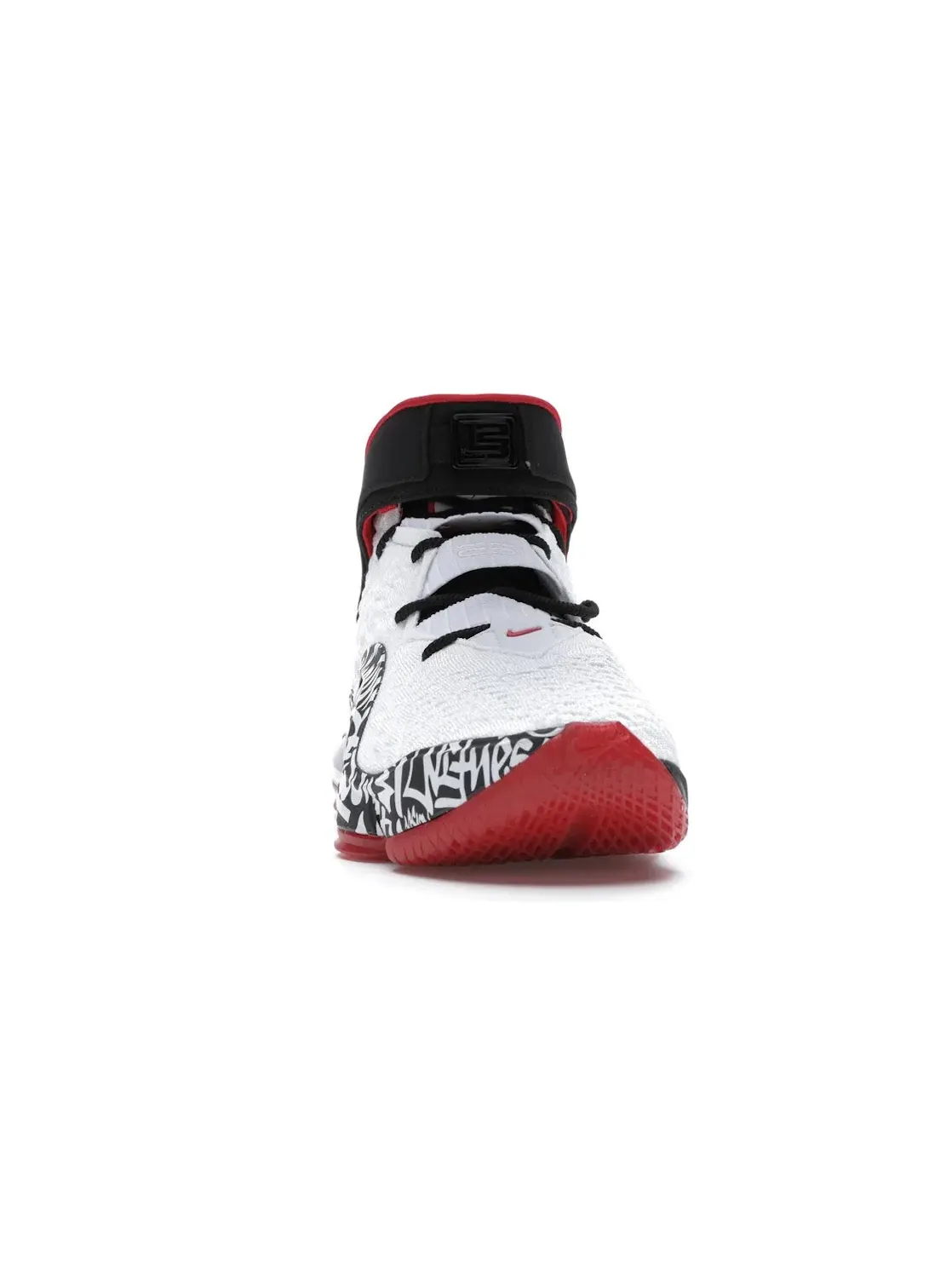 Мужские кроссовки для баскетбола с принтом Nike LeBron 17 — изображение 2 из 4, белый/красный-черный