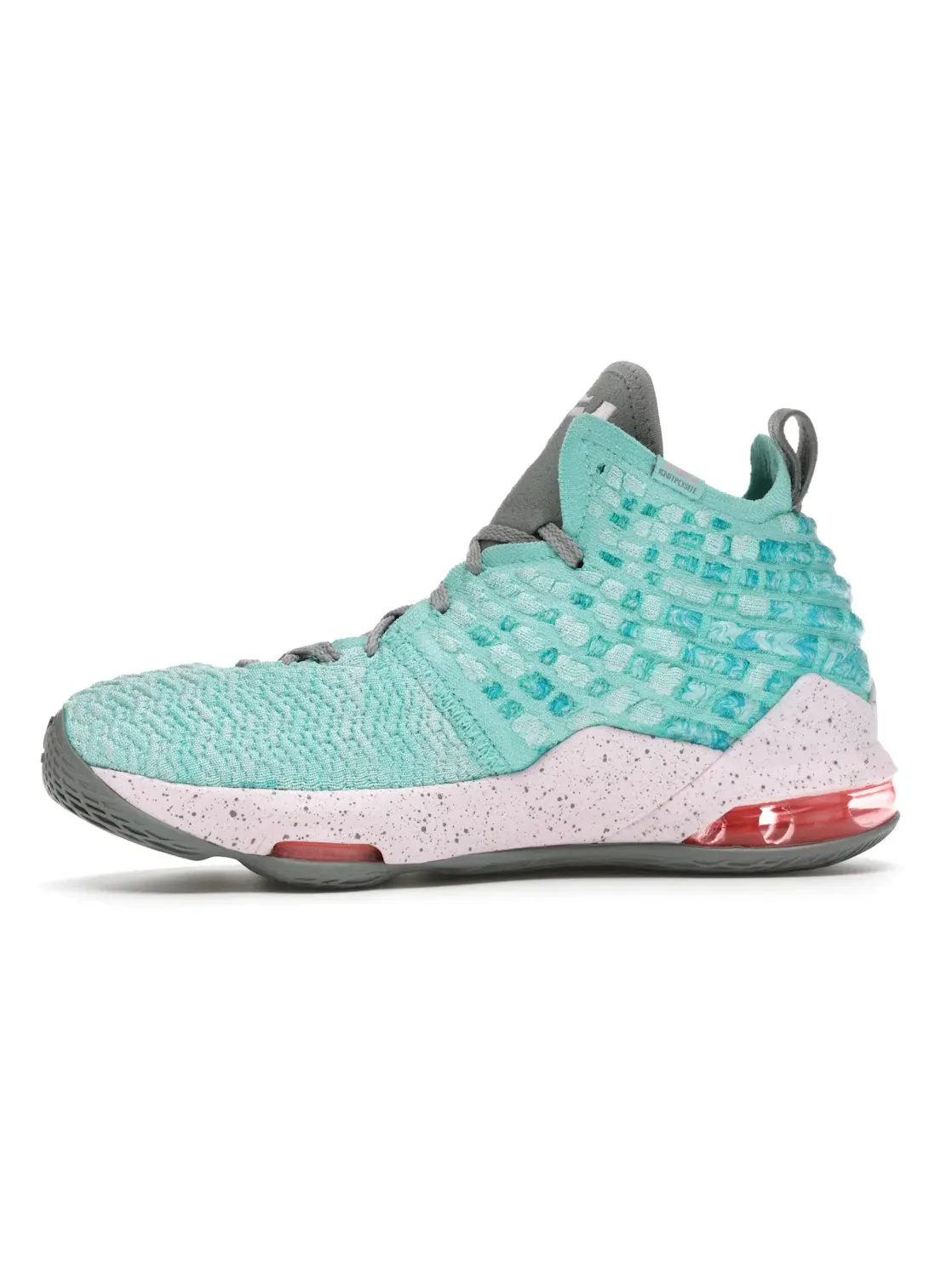 Детские кроссовки для мальчиков с амортизацией Nike LeBron 17 — изображение 3 из 4, светлый голубой/серый