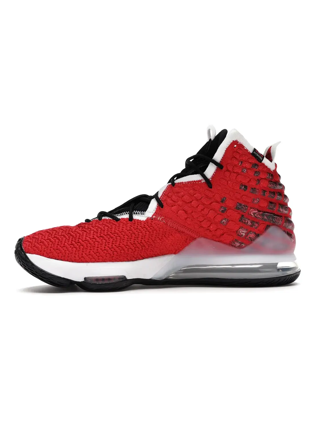Мужские кроссовки Nike LeBron 17 с принтом Nike — изображение 3 из 4, красный/белый-черный