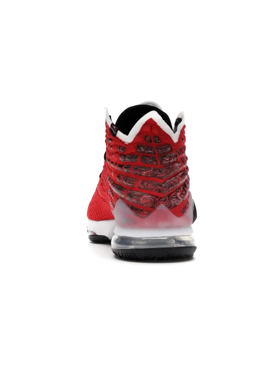 Мужские кроссовки Nike LeBron 17 с принтом Nike — изображение 4 из 4, красный/белый-черный
