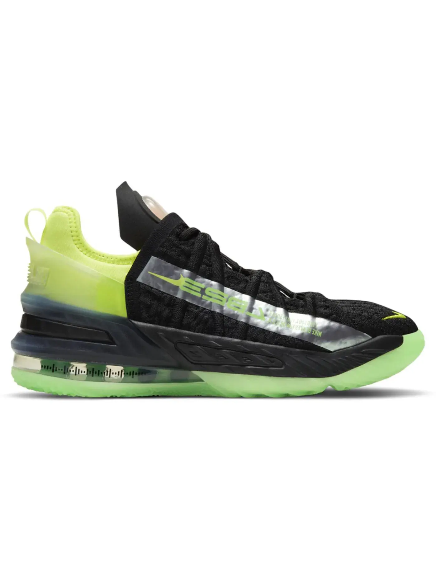 Детские кроссовки для баскетбола Nike LeBron 18 Black/Bright Crimson/Total Orange/Volt — изображение 1 из 1