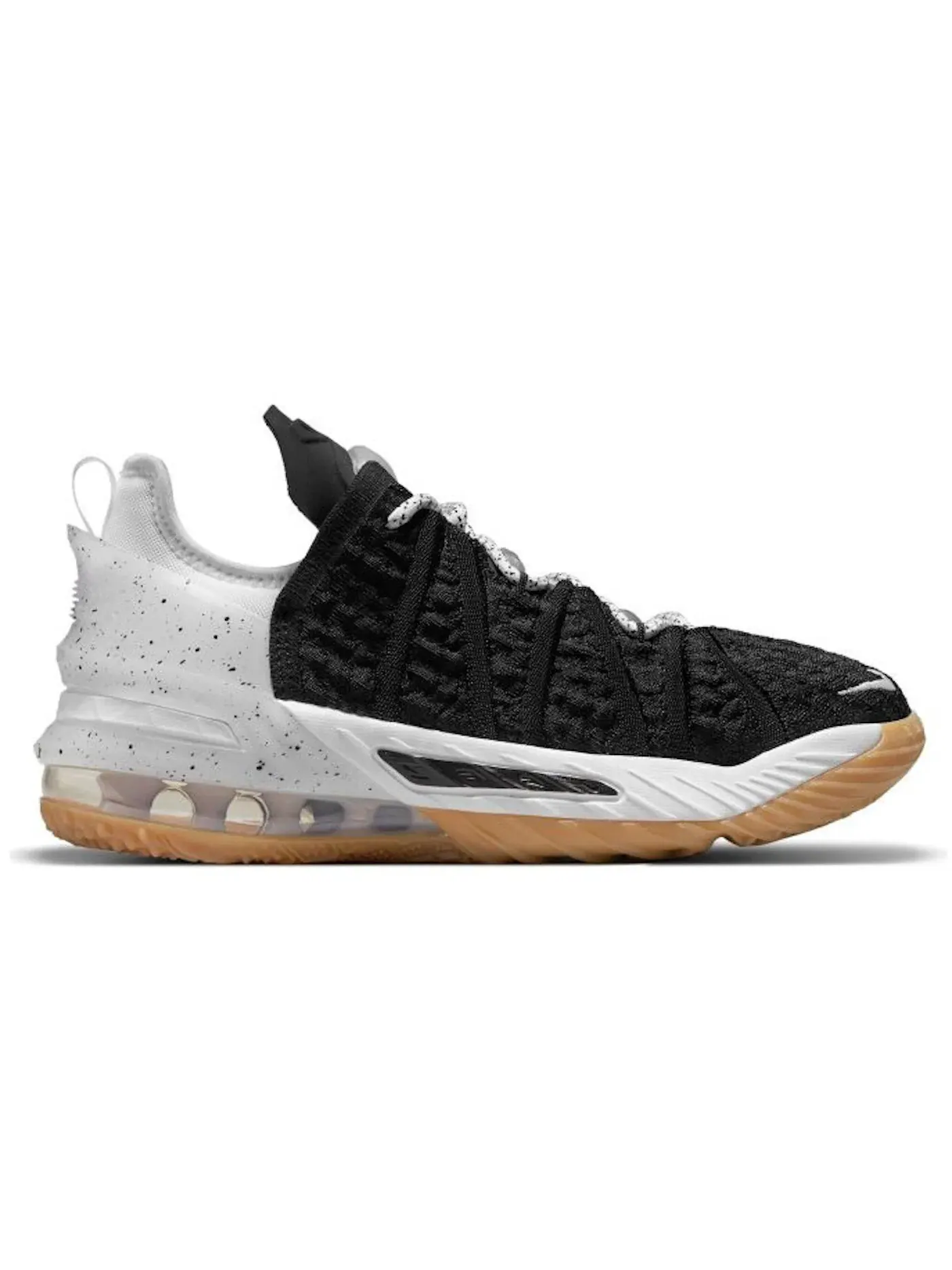 Детские кроссовки для баскетбола Nike LeBron 18 — изображение 1 из 1, черный/белый/коричневый