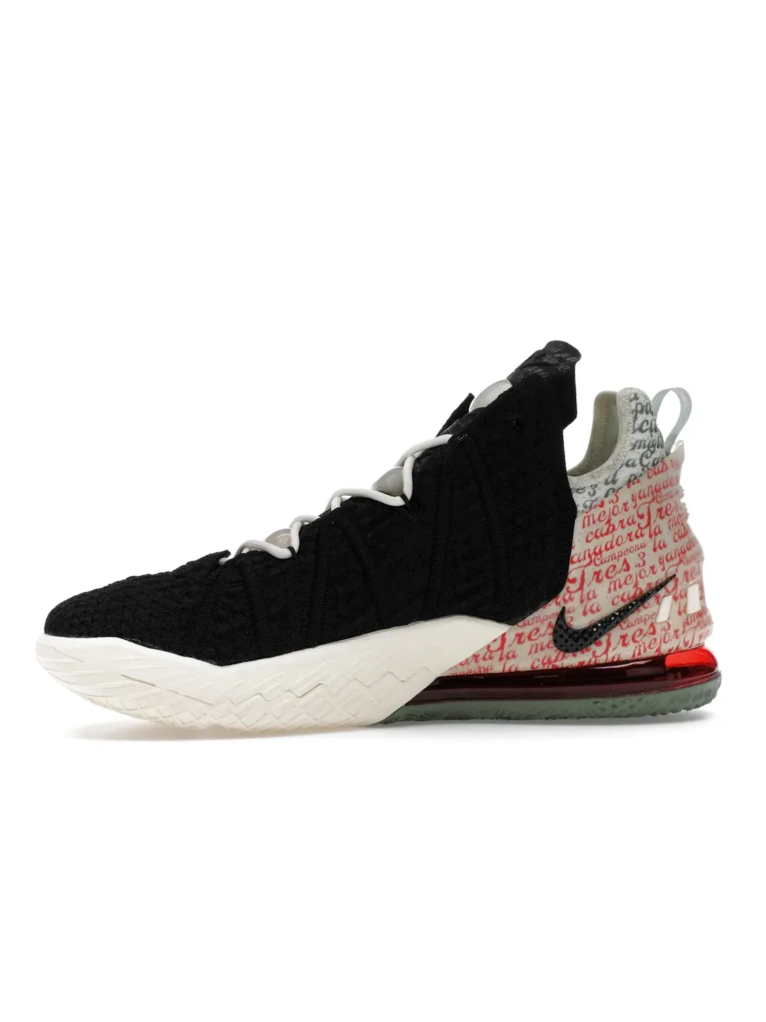 Мужские кроссовки для баскетбола Nike LeBron 18 — изображение 3 из 4, черный/красный
