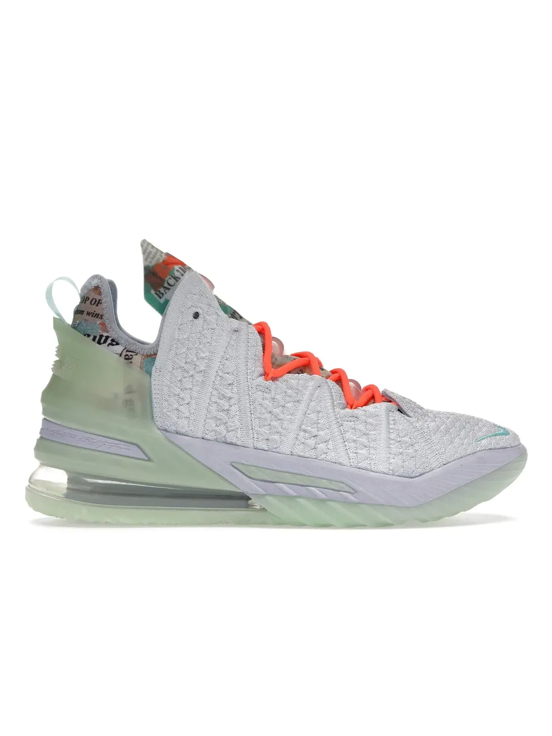 Мужские кроссовки с принтом Nike LeBron 18 — изображение 1 из 4, синий//оранжевый