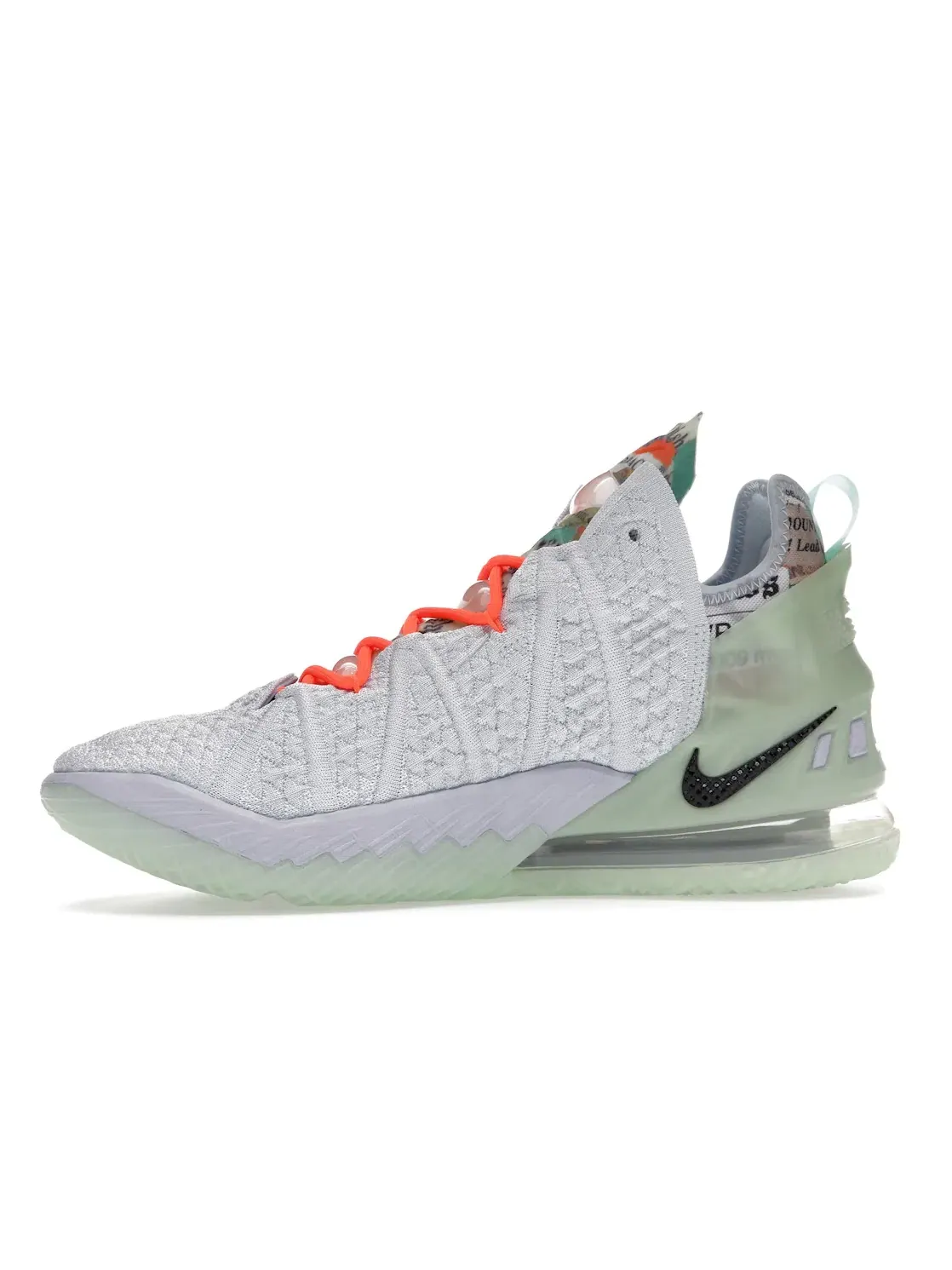 Мужские кроссовки с принтом Nike LeBron 18 — изображение 3 из 4, синий//оранжевый