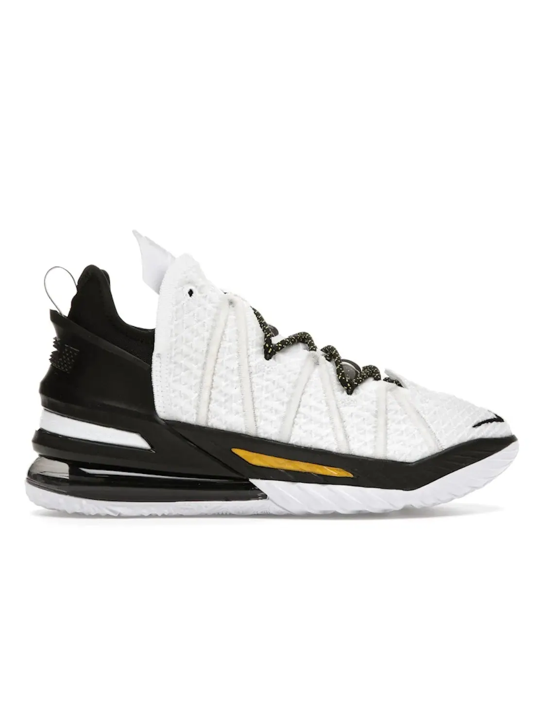 Мужские баскетбольные кроссовки с поддержкой Nike LeBron 18 Nike — изображение 1 из 4, белый/-черный