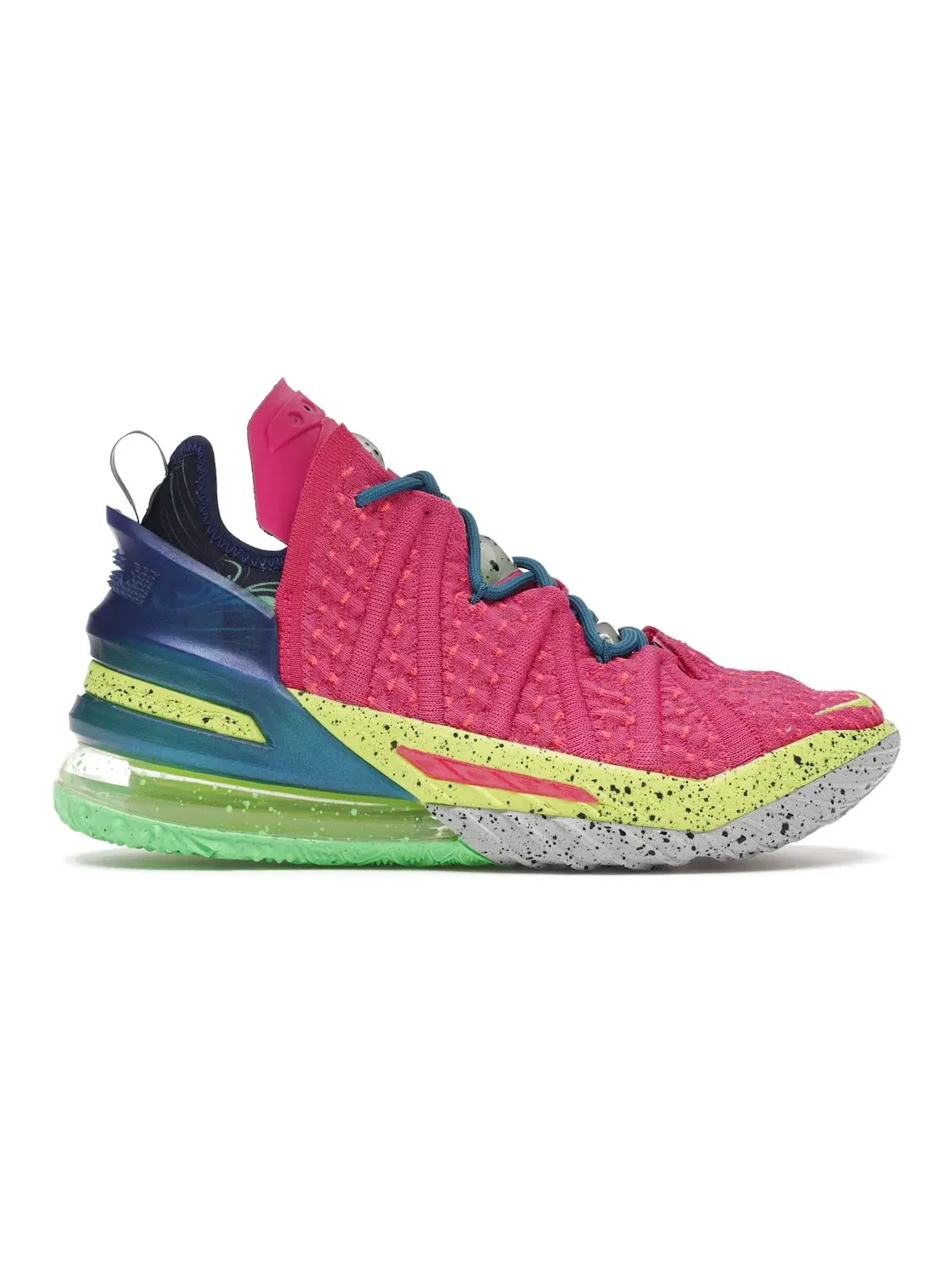 Мужские кроссовки с амортизацией Nike LeBron 18 — изображение 1 из 4, розовый/мульти--синий