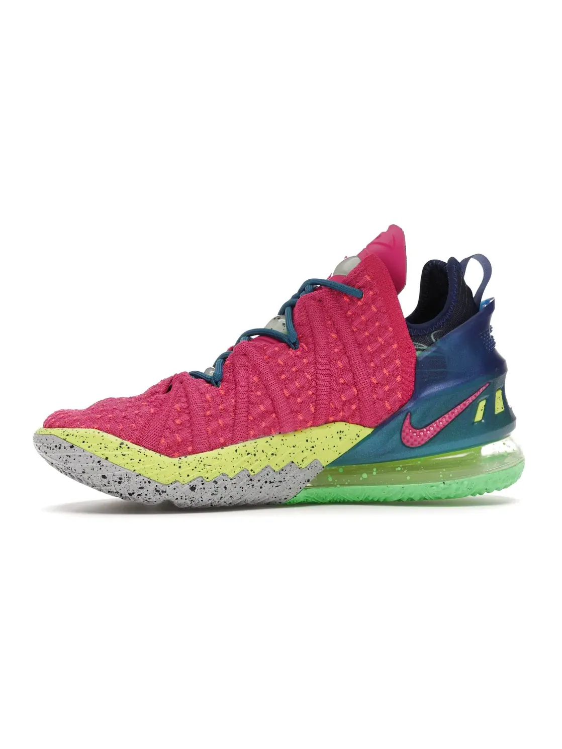 Мужские кроссовки с амортизацией Nike LeBron 18 — изображение 3 из 4, розовый/мульти--синий