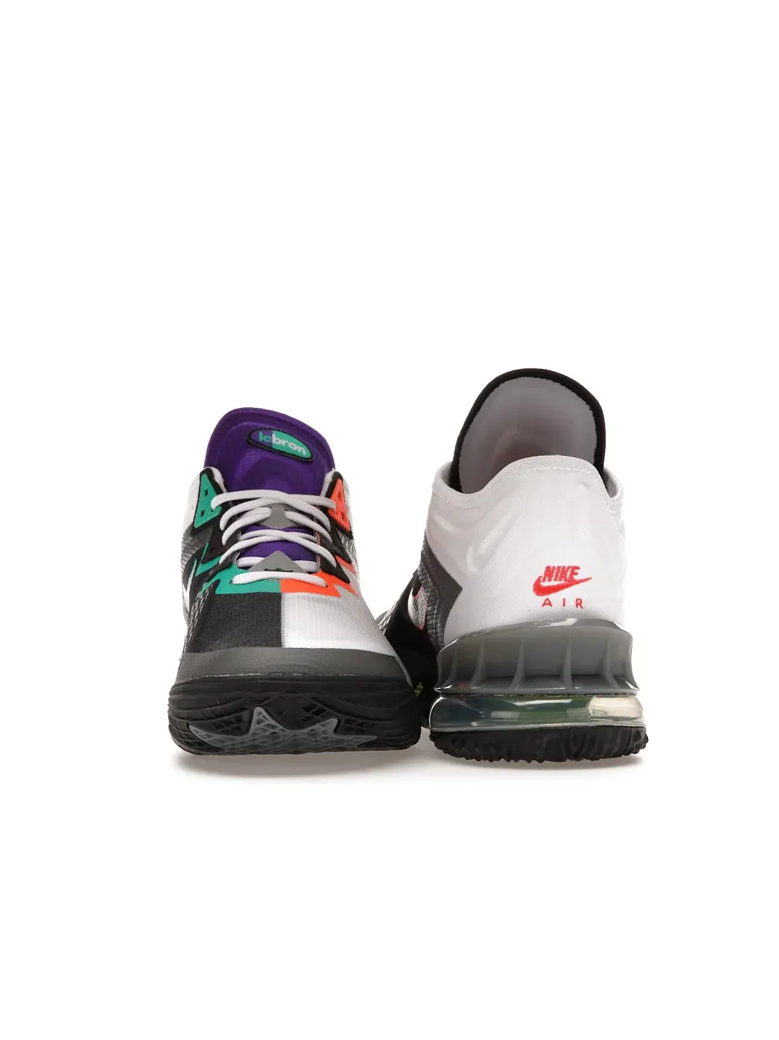 Мужские кроссовки для баскетбола Nike LeBron 18 Low Greedy — изображение 4 из 4, белый/черный-серый
