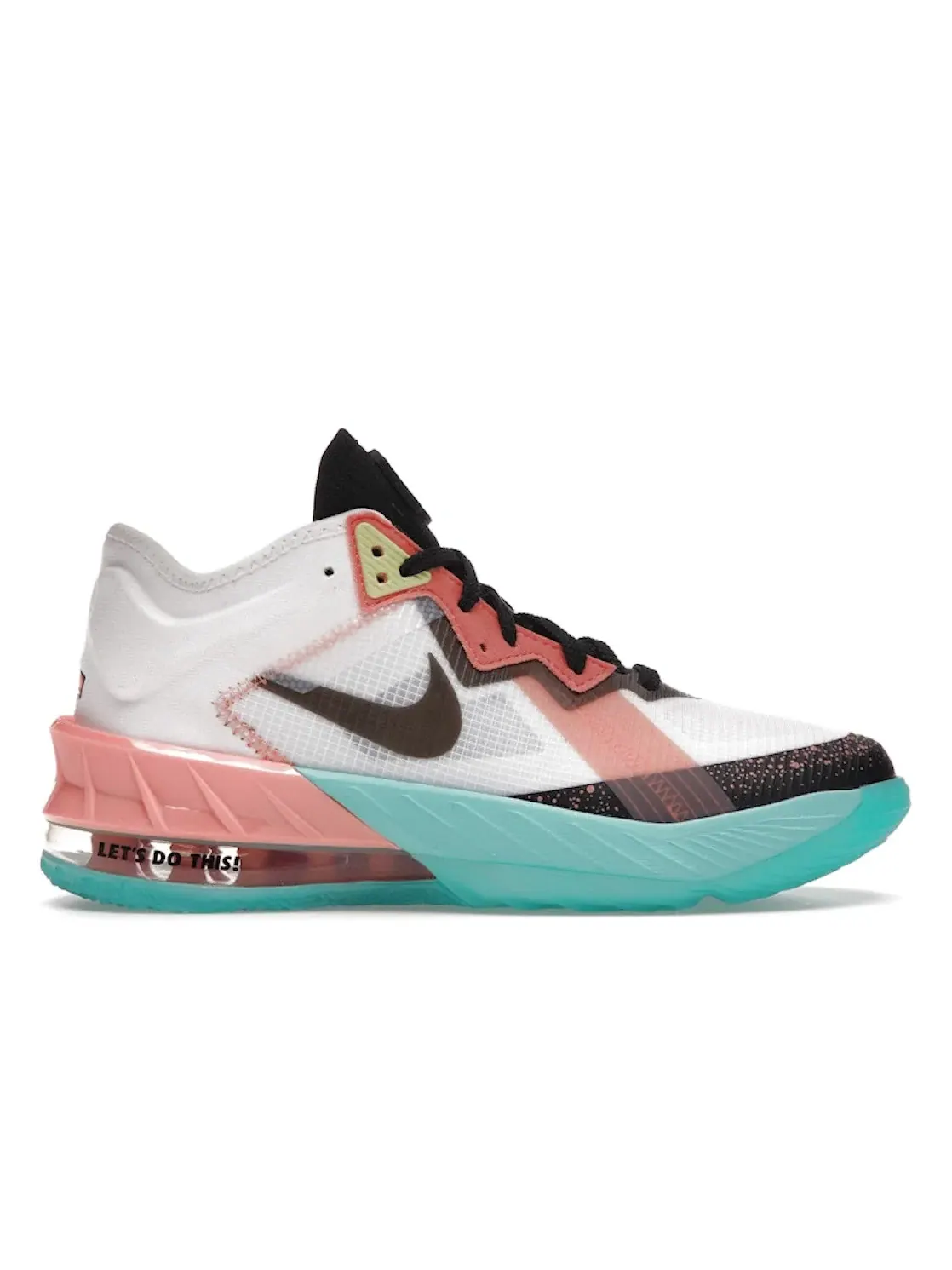 Детские кроссовки для мальчиков Nike LeBron 18 Low — изображение 1 из 4, белый/--черный