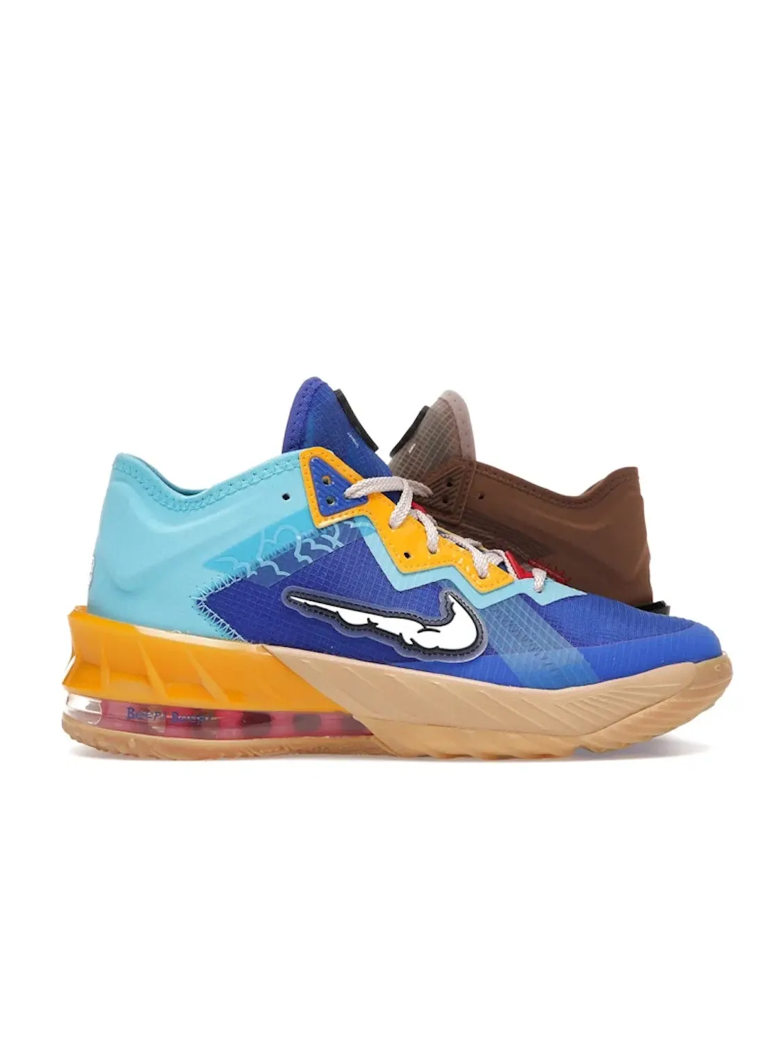 Детские кроссовки для мальчиков с принтом Nike LeBron 18 Low — изображение 1 из 4