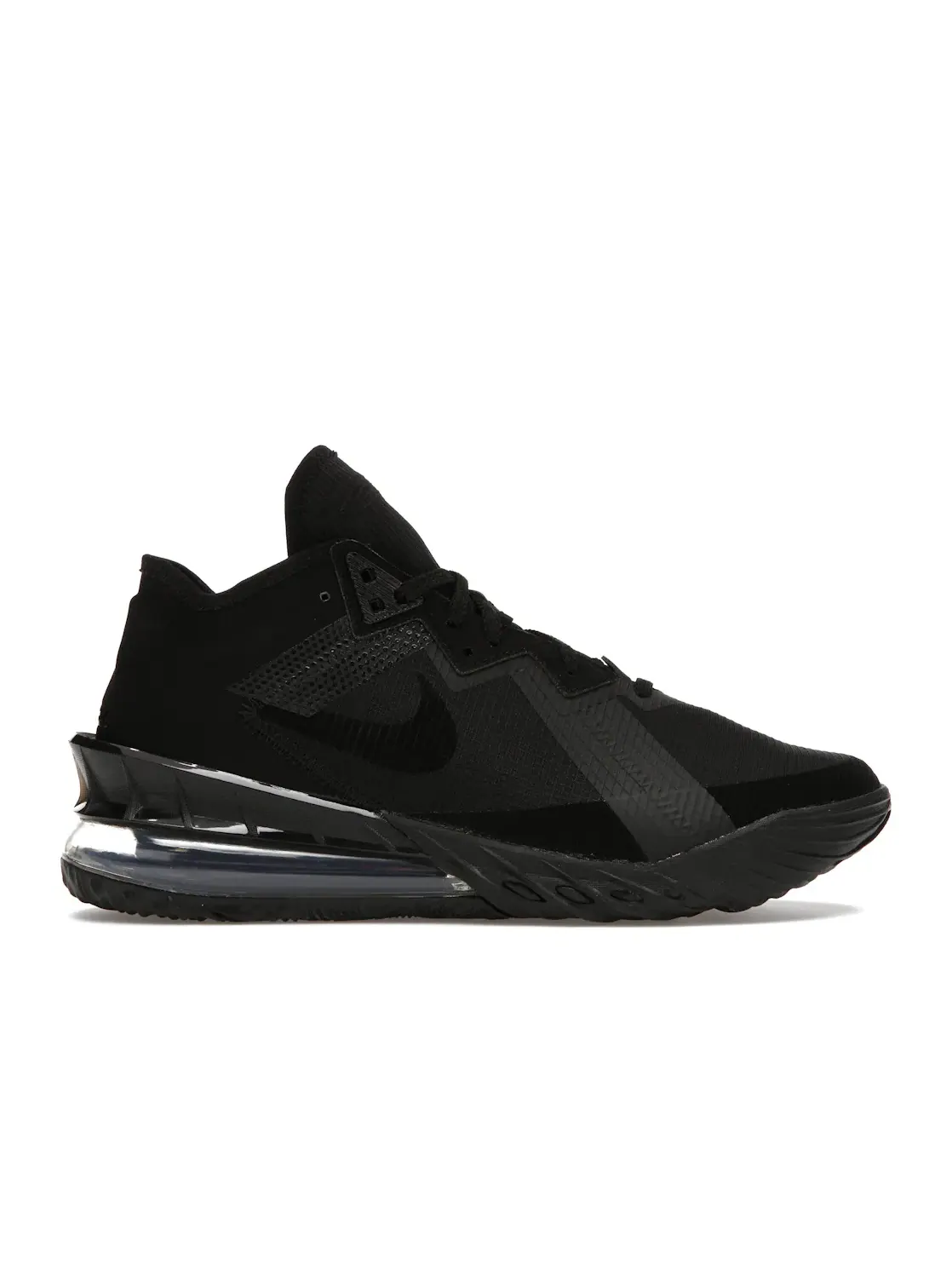 Мужские кроссовки для баскетбола с технологией Zoom Air Nike LeBron 18 Low — изображение 1 из 4, черный/черный/черный