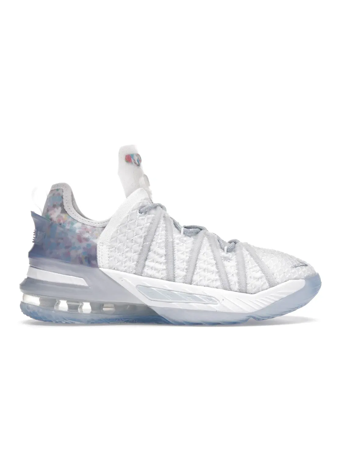 Детские кроссовки с системой амортизации Nike LeBron 18 NRG — изображение 1 из 4, синий/белый/прозрачный